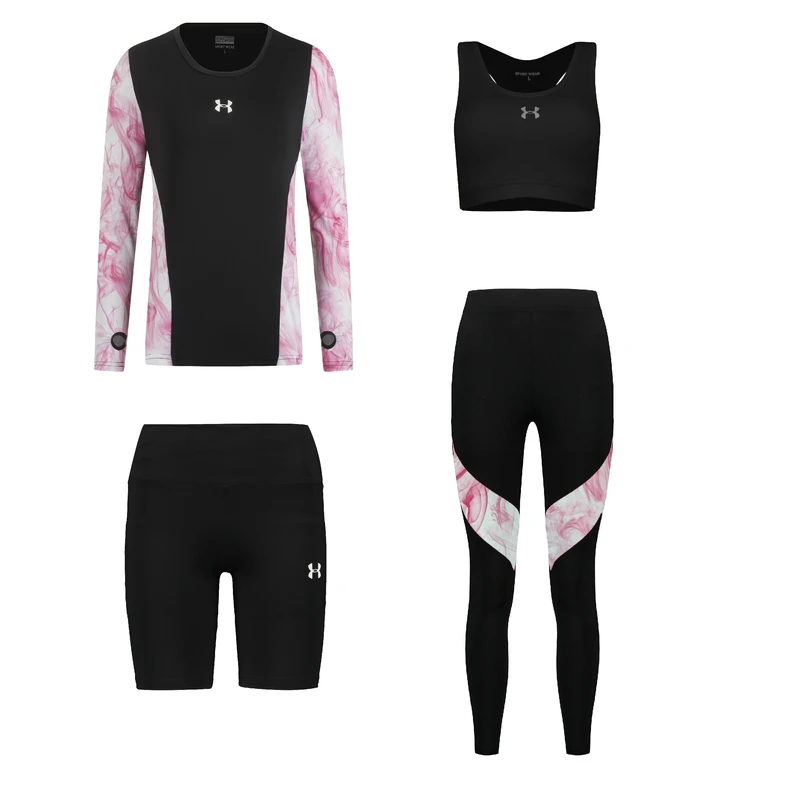 ست چهار تکه لباس ورزشی زنانه مدل 1801-1401-75-69