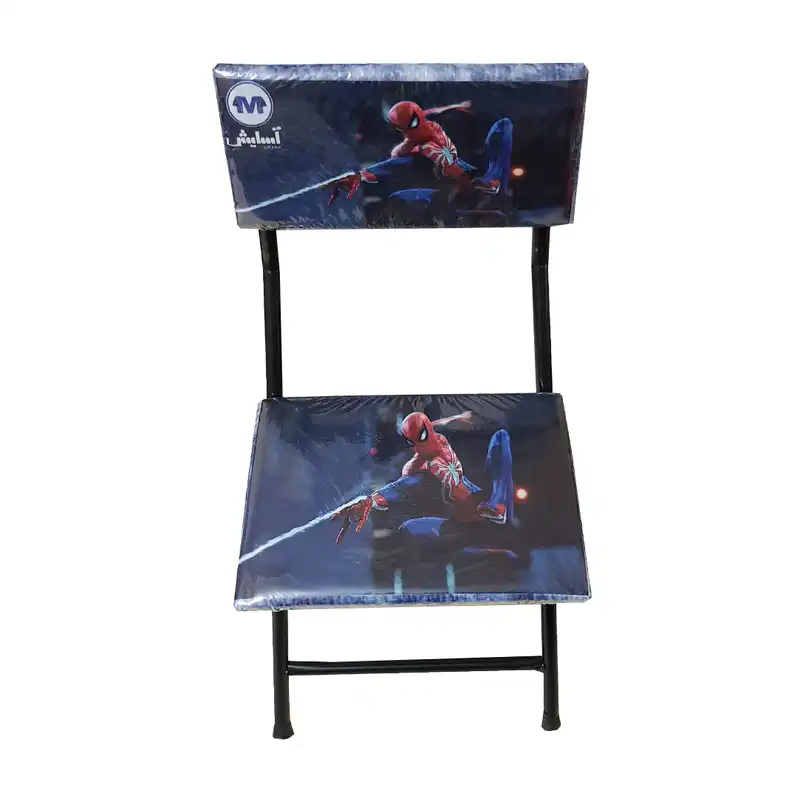 ست میز تحریر و صندلی آسایش مدل تاشو نرمال طرح مرد عنکبوتی