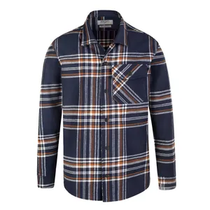 پیراهن آستین بلند مردانه کروم مدل چهارخانه پشمی 2220117