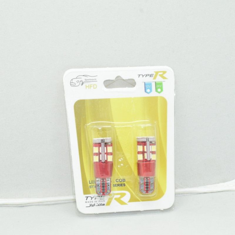 لامپ سکن خودرو اچ اف دی طرح 22SMD بسته دو عددی