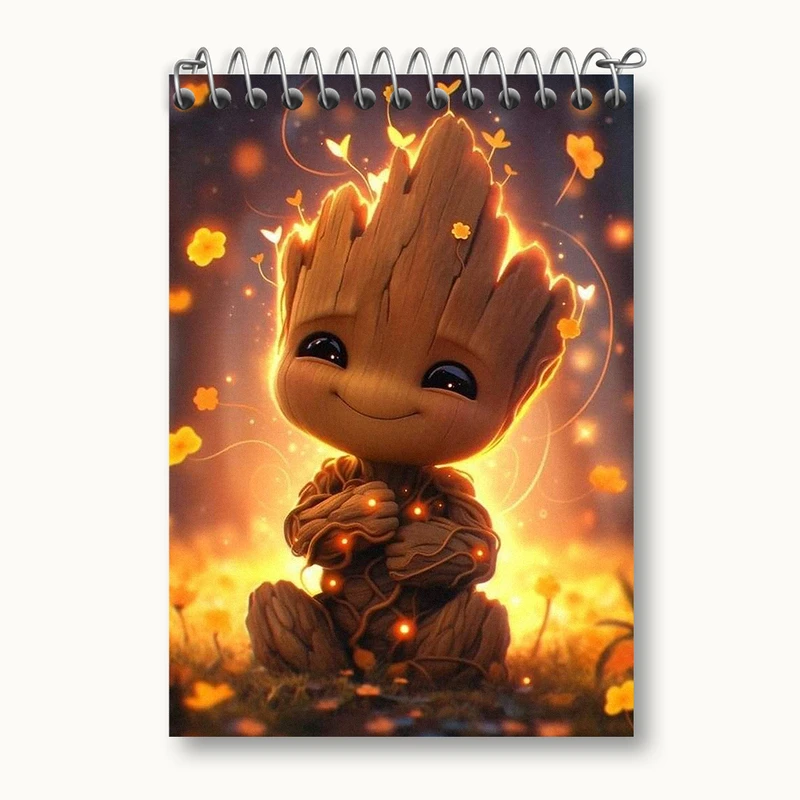 دفتر یادداشت 50 برگ خندالو طرح گروت (Groot) کد N1851