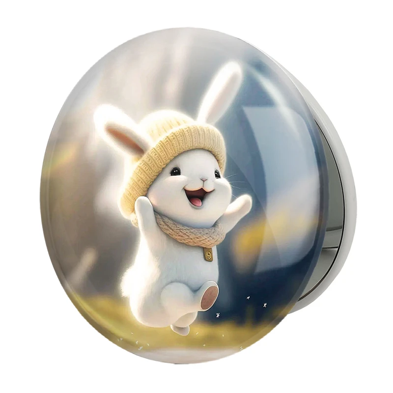 آینه جیبی خندالو طرح خرگوش مدل تاشو کد 26218 