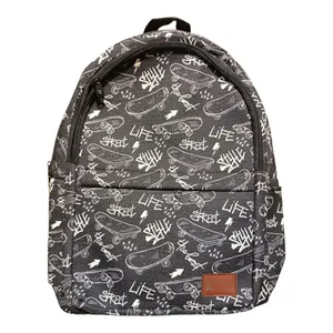 کوله پشتی لپ تاپ وندی گیفت مدل مدرسه ای طرح اسکیت مناسب برای لپ تاپ سایزهای مختلف