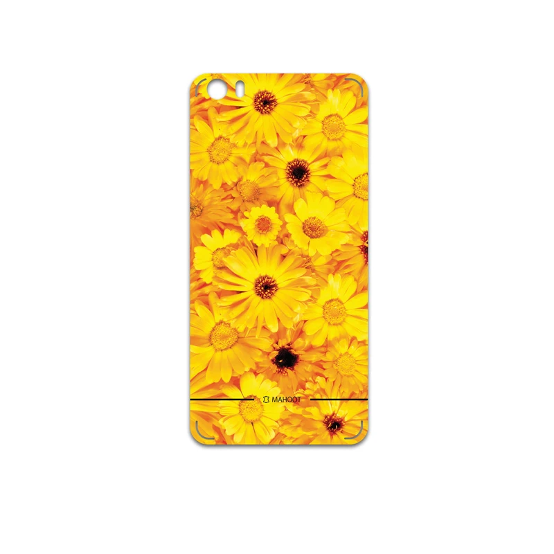 برچسب پوششی ماهوت مدل Yellow-Flower مناسب برای گوشی موبایل شیائومی Mi 5