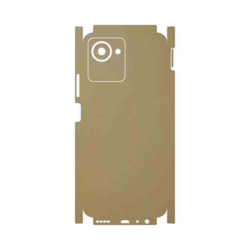 برچسب پوششی ماهوت مدل Matte-Gold-FullSkin مناسب برای گوشی موبایل ریلمی C30s