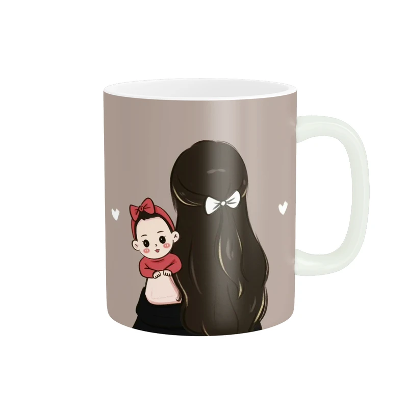 ماگ پاد آفرین مدل مادر دختری طرح دختر مامان کد p9339