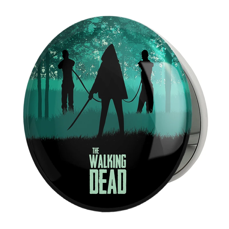 آینه جیبی خندالو طرح سریال مردگان متحرک The Walking Dead مدل تاشو کد 10183 