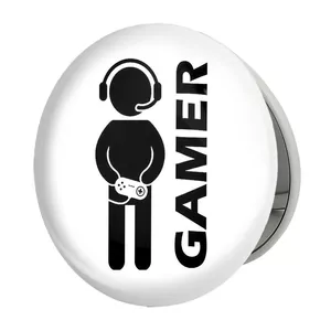 آینه جیبی خندالو طرح گیمر Gamer مدل تاشو کد 3892 