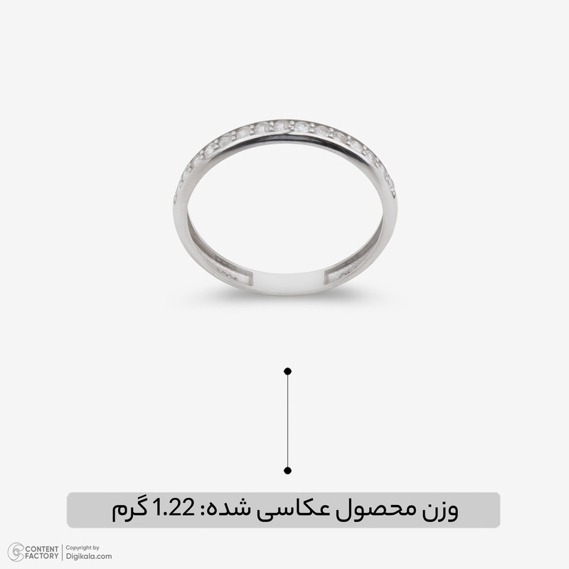 انگشتر طلا 18 عیار زنانه گالری طلا و جواهر هانی مدل 1-220 - 2