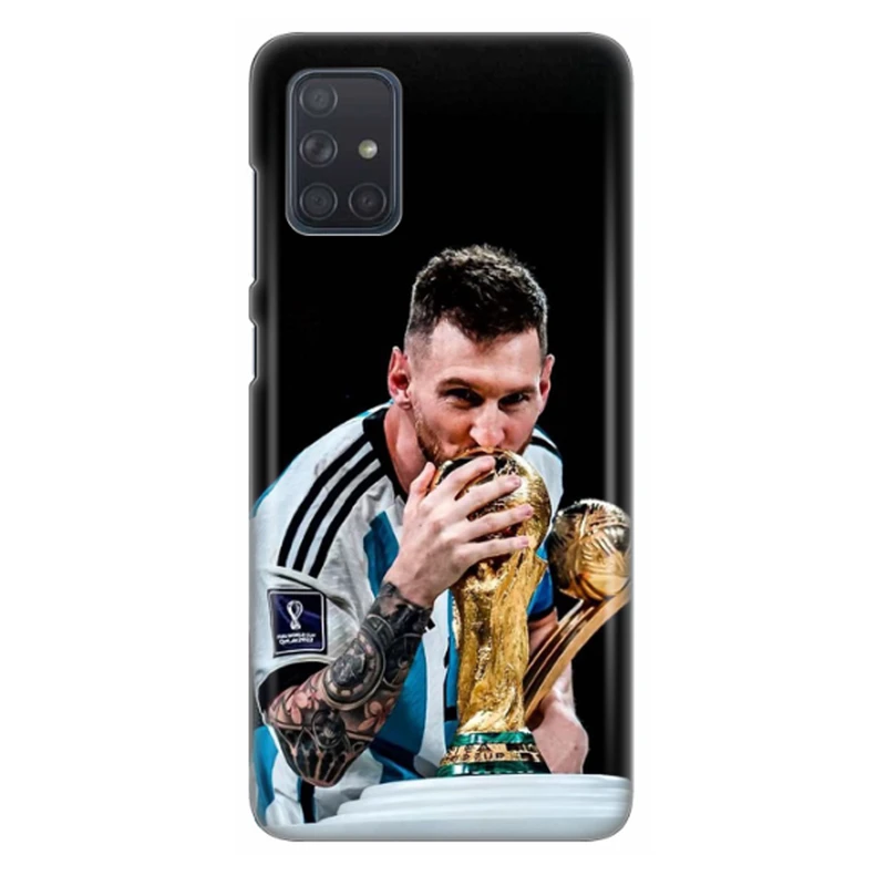 کاور طرح لیونل مسی نقشه جهان کد DIMO-085 مناسب برای گوشی موبایل سامسونگ Galaxy A71