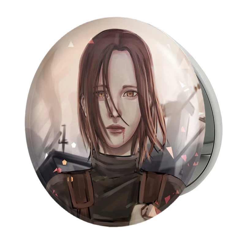 آینه جیبی خندالو طرح ساشا انیمه اتک آن تایتان Attack on Titan مدل تاشو کد 18536 