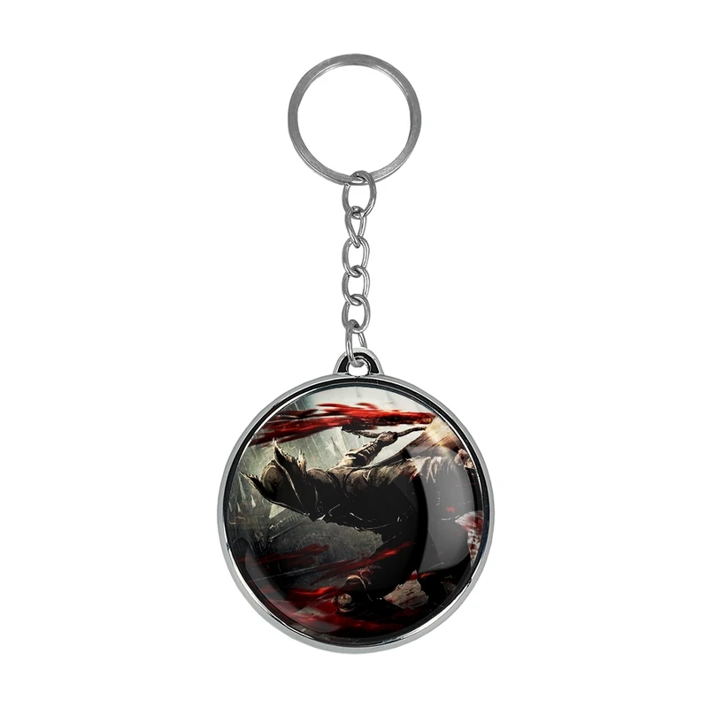 جاکلیدی خندالو طرح بازی بلاد بورن Blood Borne مدل دوطرفه کد 3008430085