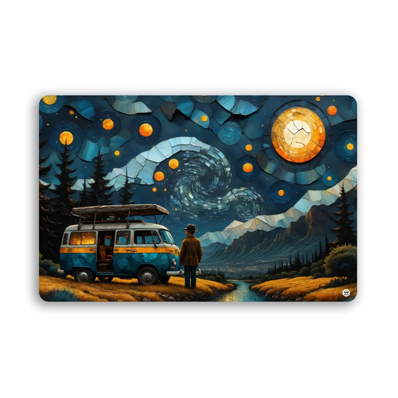 ماوس پد مخصوص بازی شادیت مدل شب پر ستاره کد517 سایز 37*24 سانتی متر