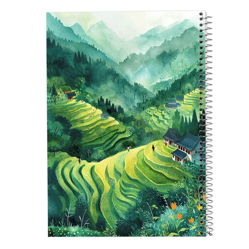 دفتر ژورنال نویسی 50 برگ مدوپد مدل نقطه ای طرح طبیعت کد DF15326