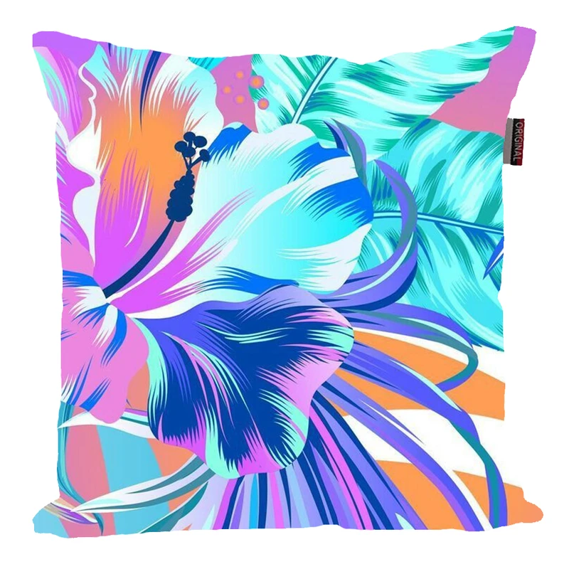 کوسن پاد آفرین مدل فانتزی طرح گل و برگ کد PK40617