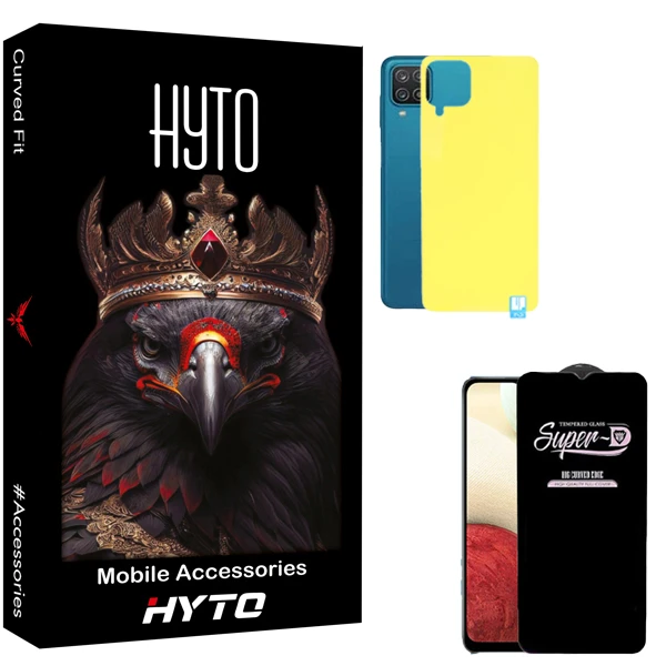 محافظ صفحه نمایش هیتو مدل SuperD Touch مناسب برای گوشی موبایل سامسونگ Galaxy a12 به همراه محافظ پشت گوشی