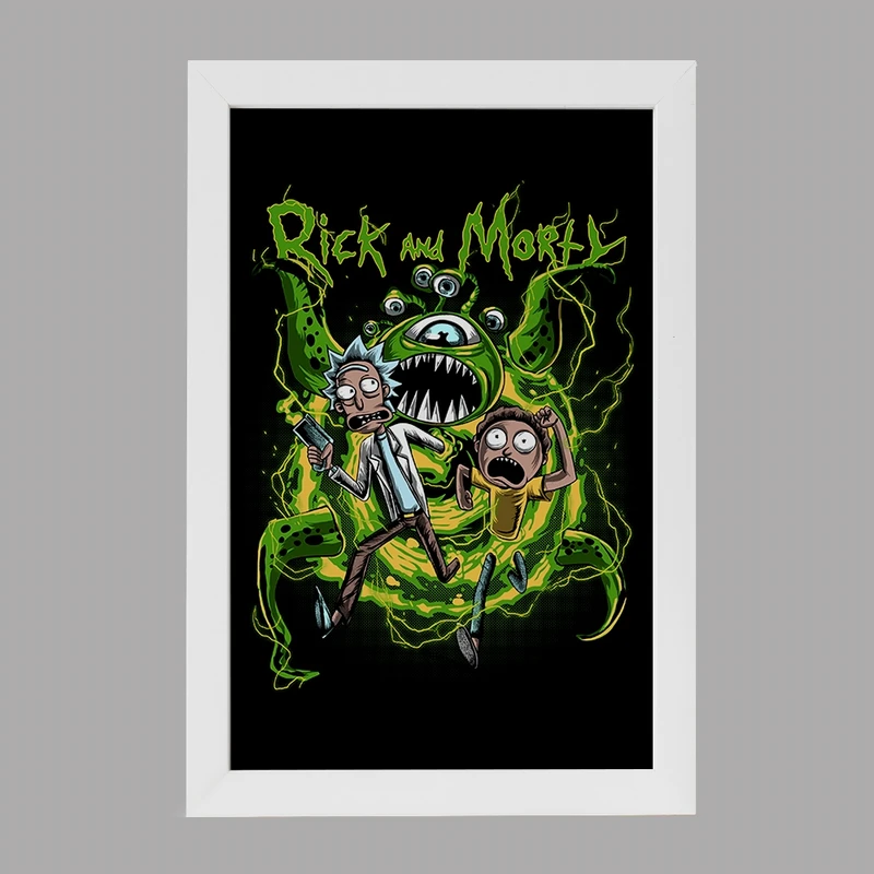 تابلو خندالو مدل ریک و مورتی (Rick and Morty) کد F308