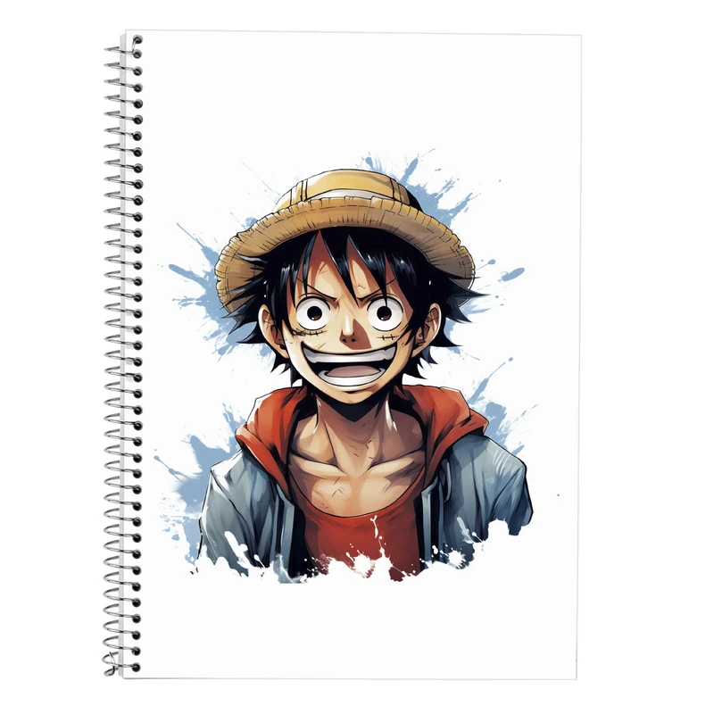 دفتر زبان 50 برگ مدوپد مدل دوخط طرح وان پیس One Piece کد DF11718