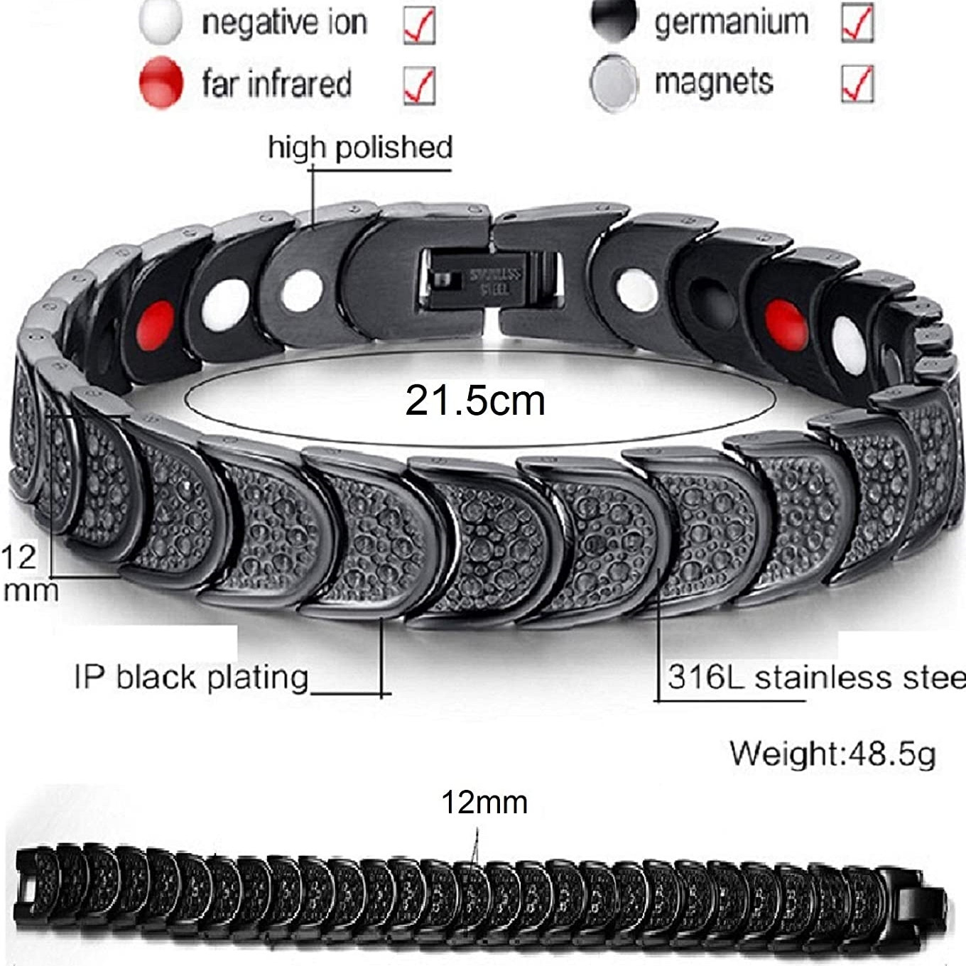 دستبند مغناطیسی مدل scale bck کد x33