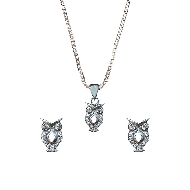 نیم ست نقره زنانه مدل A326