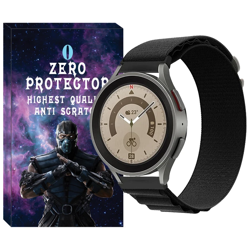 بند زیرو مدل Alpine-ZR مناسب برای ساعت هوشمند سامسونگ Galaxy Watch 4/5/6 سایز 40/43/44/46/47 میلی متری