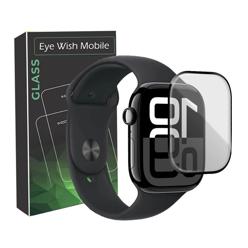 محافظ صفحه نمایش نانو آی ویش مدل PMMA مناسب برای اپل واچ سری 10 سایز 46 میلی متری