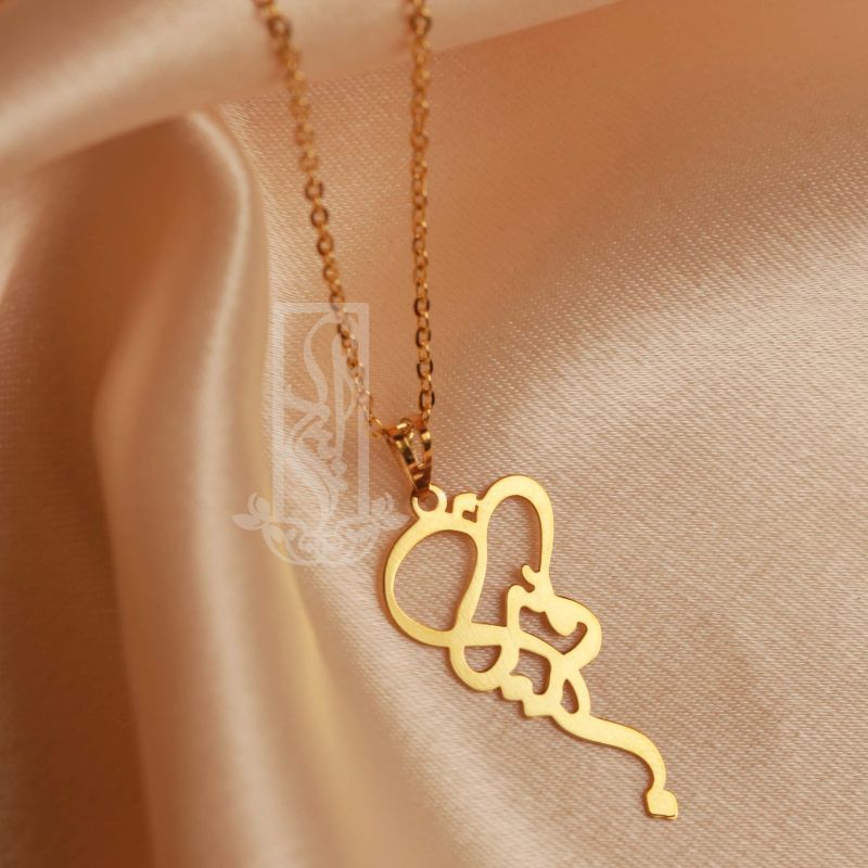 گردنبند طلا 18 عیار زنانه لیردا مدل اسم فریبا کد akm s216 - - 2