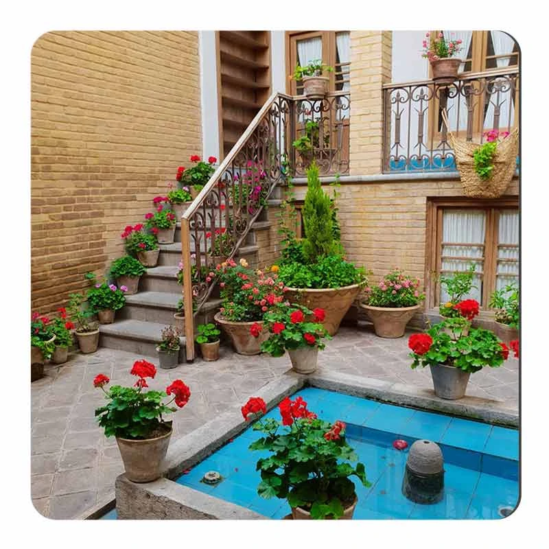 مگنت صباطرح مدل خانه سنتی و حوض قدیمی کد M 204 