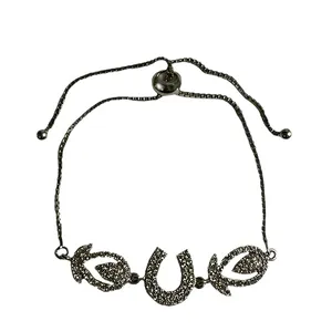 دستبند نقره زنانه مدل طهورا کد 660