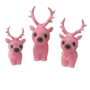 مجسمه طرح گوزن مجموعه سه عددی