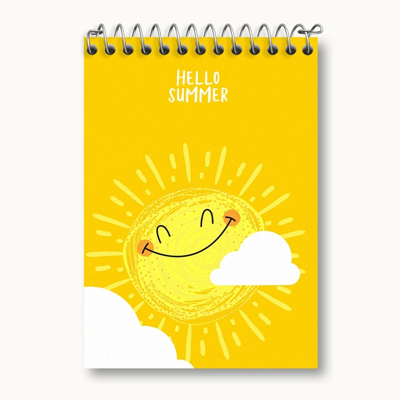 دفتر یادداشت 50 برگ خندالو مدل خورشید کیوت کد N1496