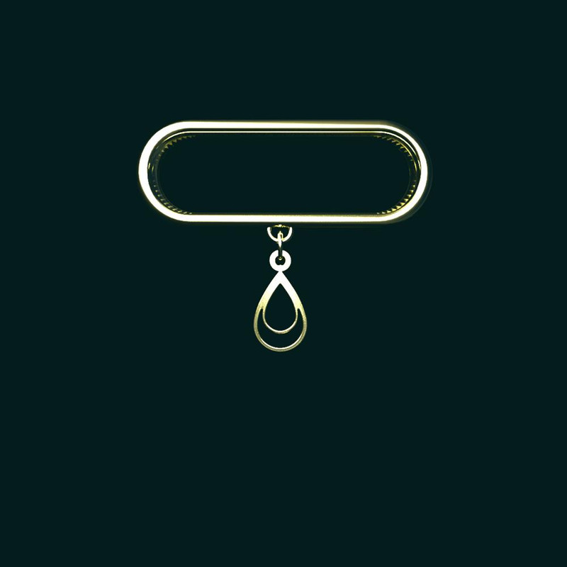 آویز ساعت طلا 18 عیار زنانه مدوپد مدل هندسی کد SG1-1719