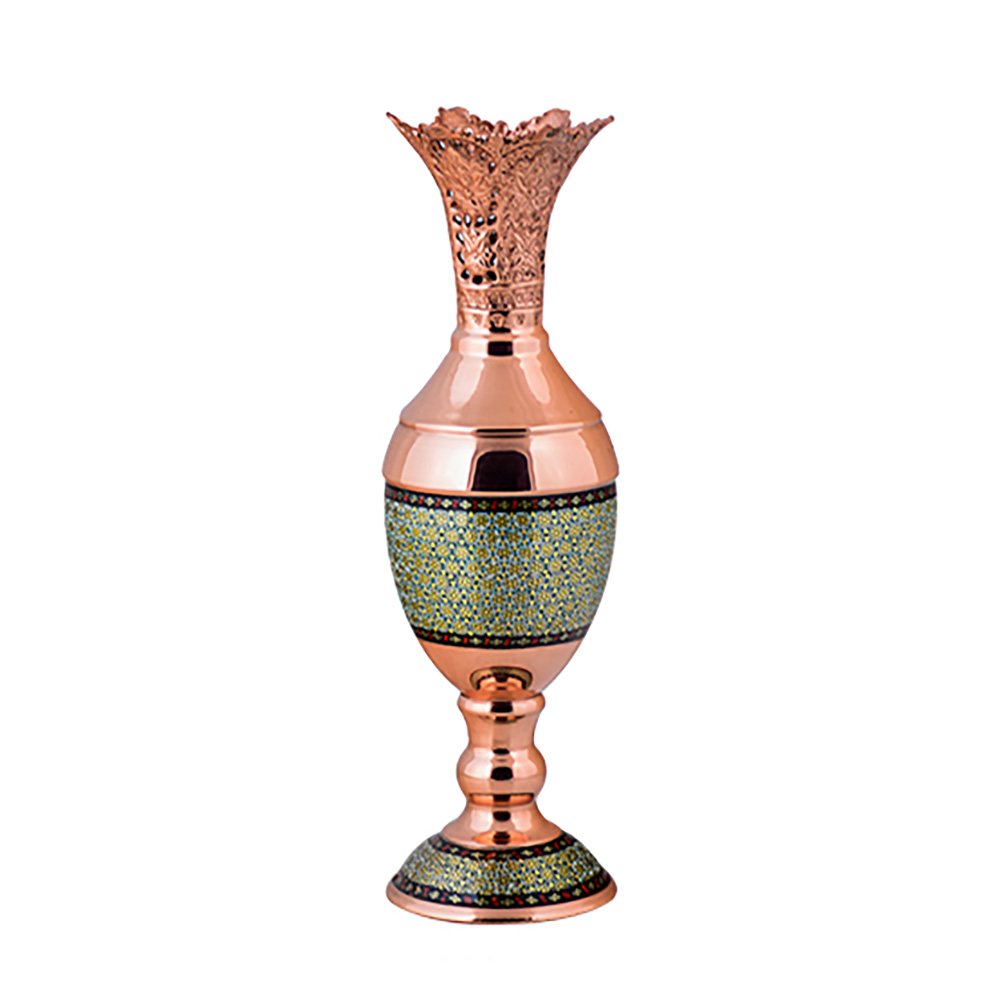 گلدان خاتم کاری  کد K084
