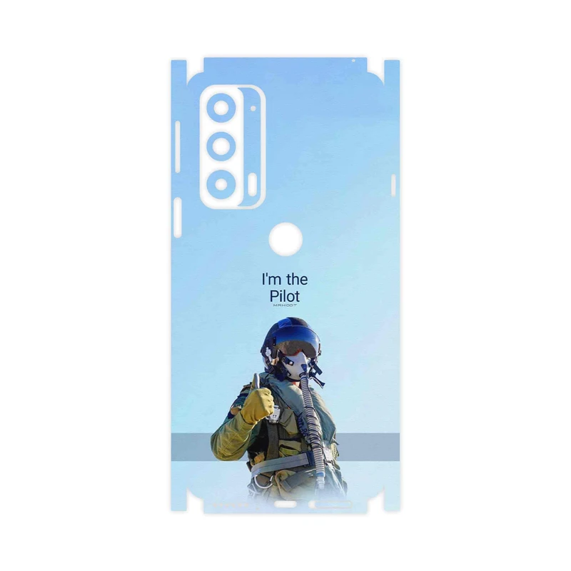 برچسب پوششی ماهوت مدل Pilot-FullSkin مناسب برای گوشی موبایل موتورولا Edge 20
