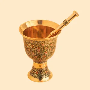 هاون برنجی مدل تاج
