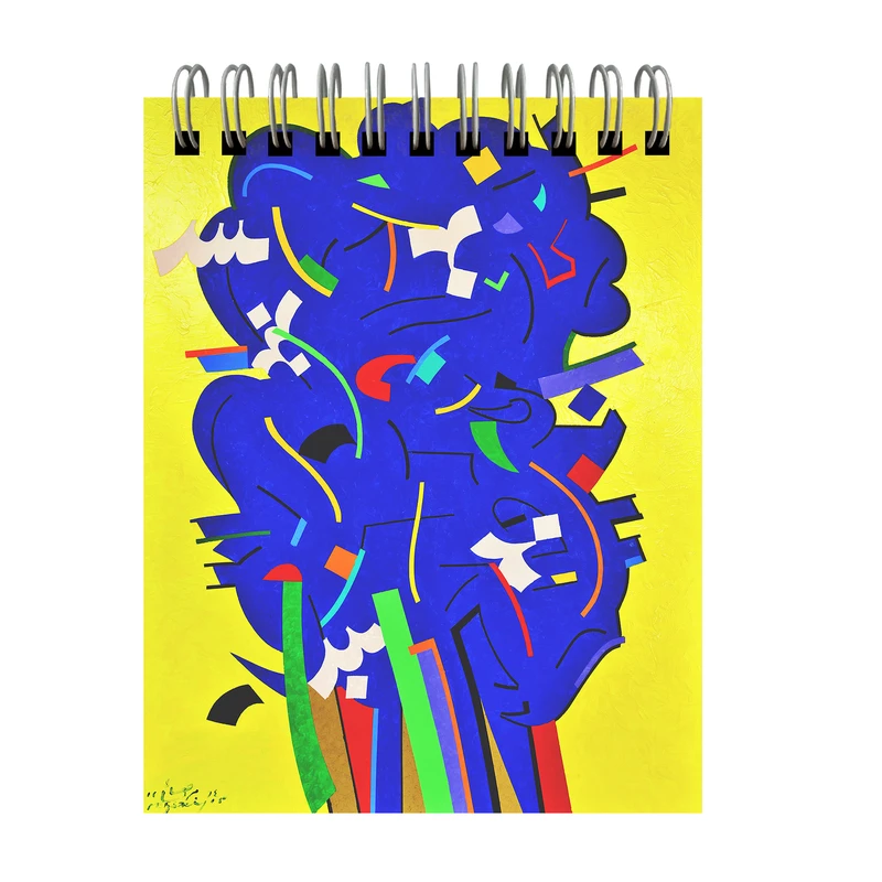 دفتر طراحی 40 برگ مدل خوشنویسی رنگی کد9