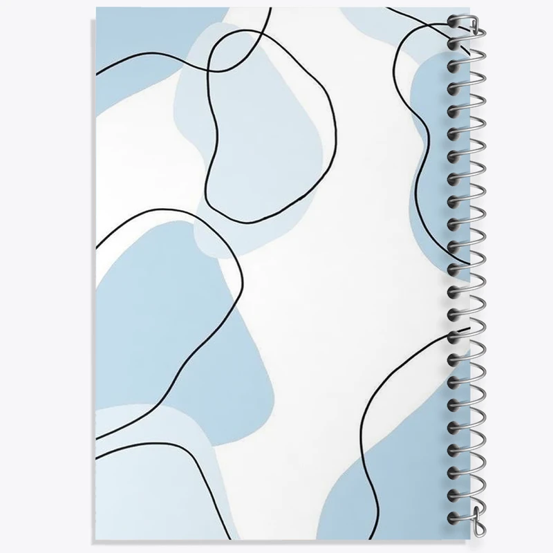 دفتر مشق 50 برگ خندالو طرح لکه رنگ مینیمال کد N1864