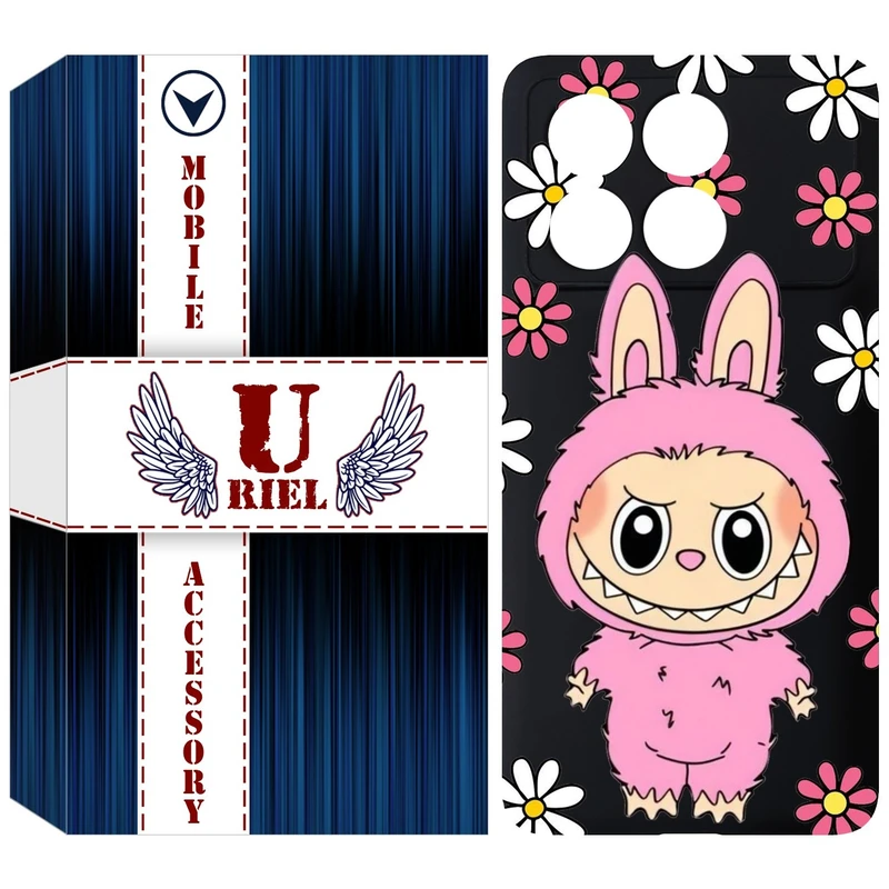 کاور یوریل مدل KSH کد 106 طرح عروسک لبوبو مناسب برای گوشی موبایل شیائومی Poco X6 Pro