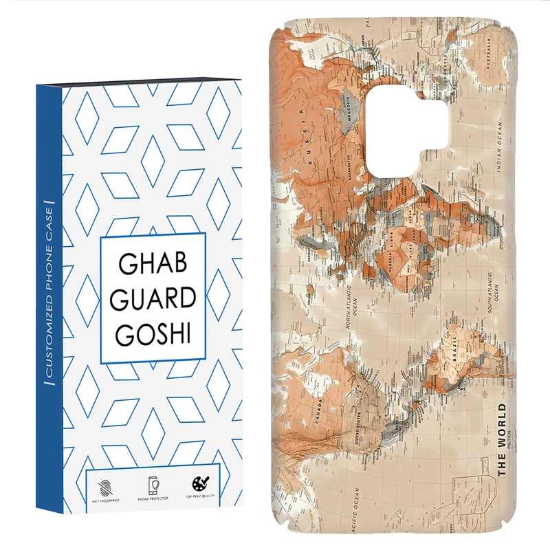 کاور قاب گارد گوشی طرح نقشه کد Dimo-081 مناسب برای گوشی موبایل سامسونگ Galaxy S9