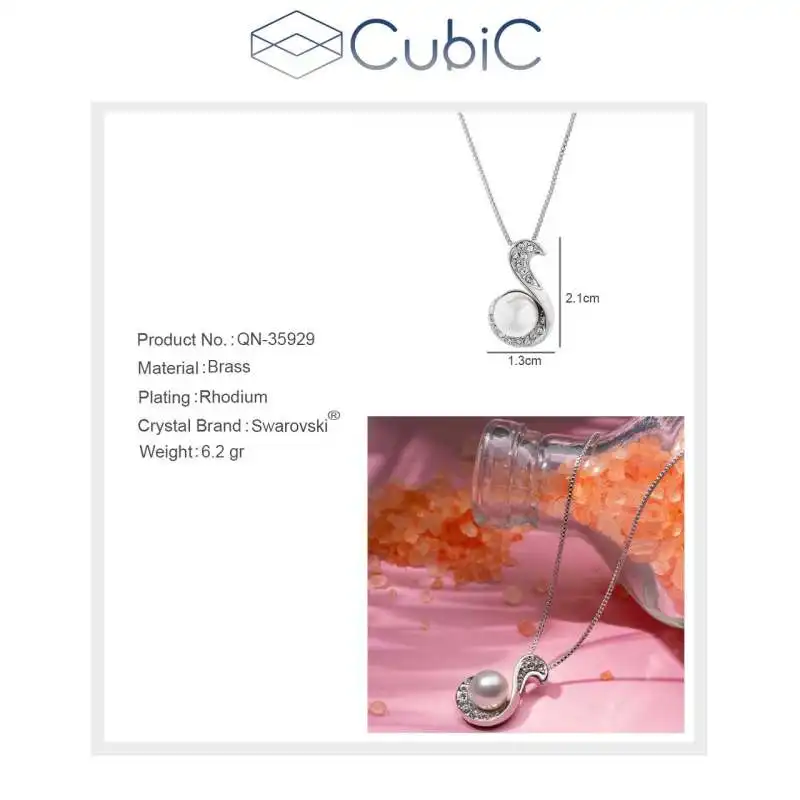 گردنبند زنانه کوبیک مدل QN-36920