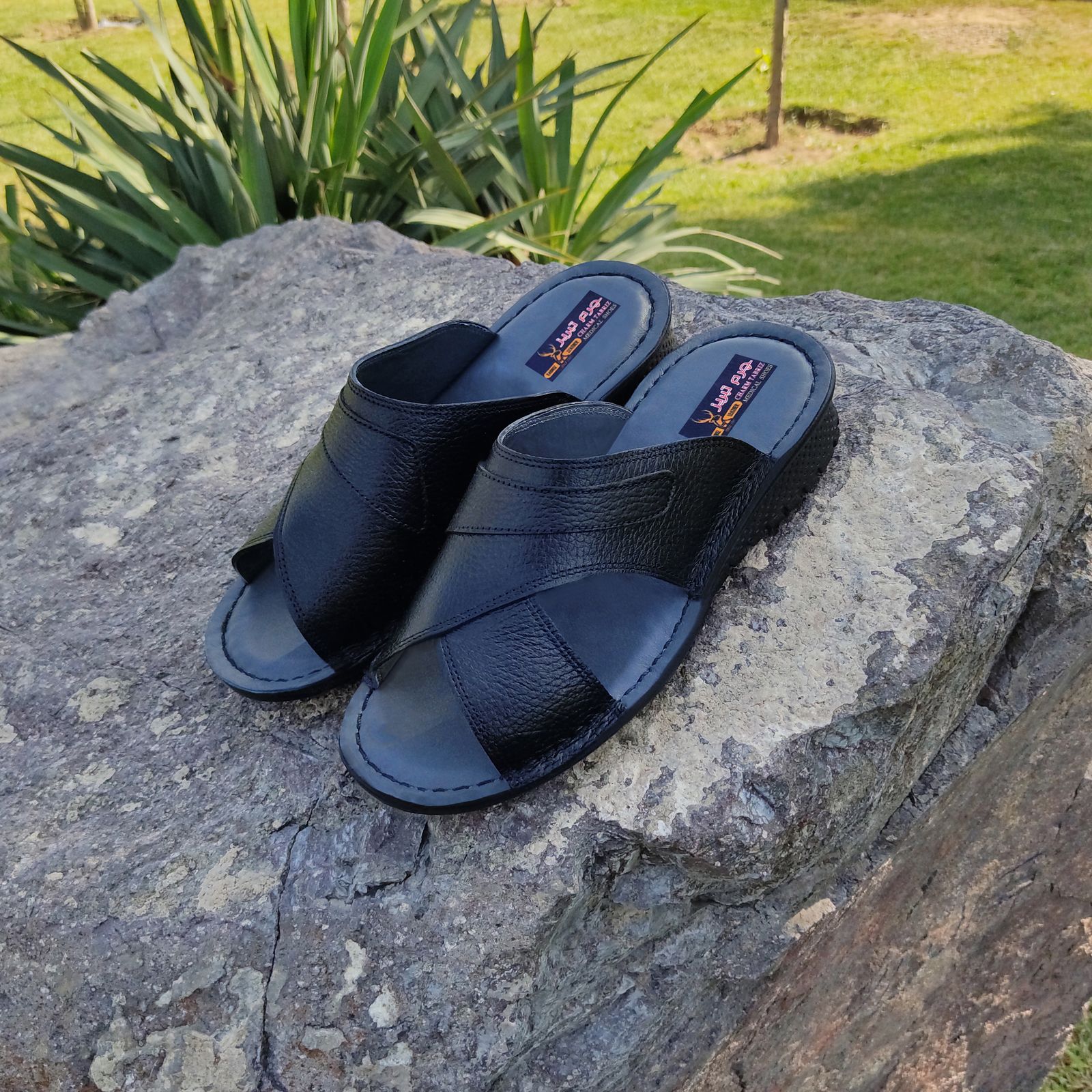 صندل مردانه چرم تبریز مدل پیروز -  - 12