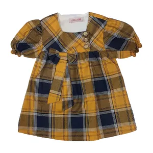 پیراهن دخترانه مدل سه دکمه 01