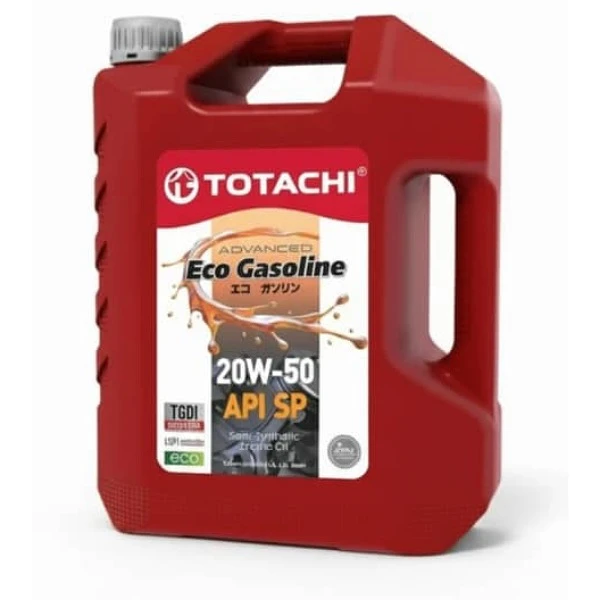 روغن موتور خودرو بنزینی، توربوشارژ، تنفس طبیعی توتاچی مدل Eco Gasoline 20w-50  SP 20W-50 حجم 4 لیتر