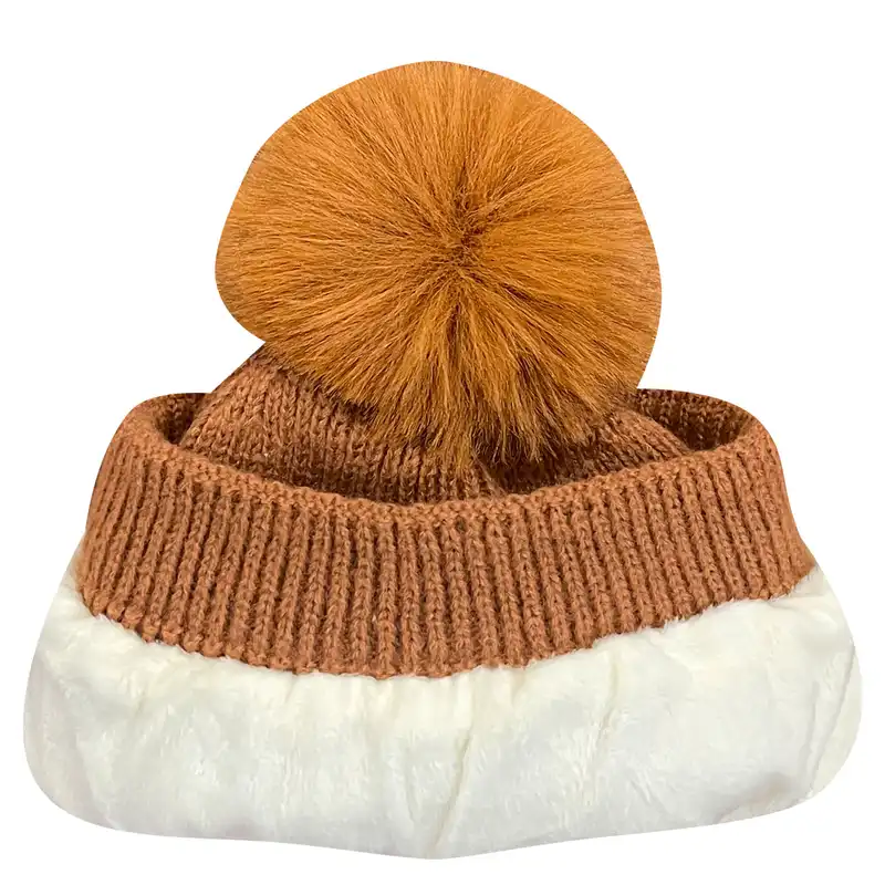 ست کلاه و شال گردن بافتنی  بچگانه کد 18