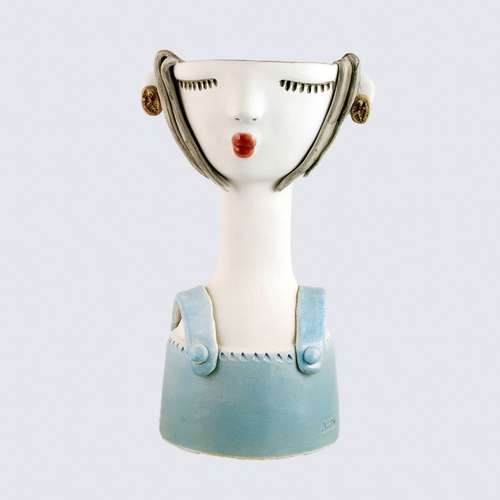 گلدان سفالی عذرا مدل وینی