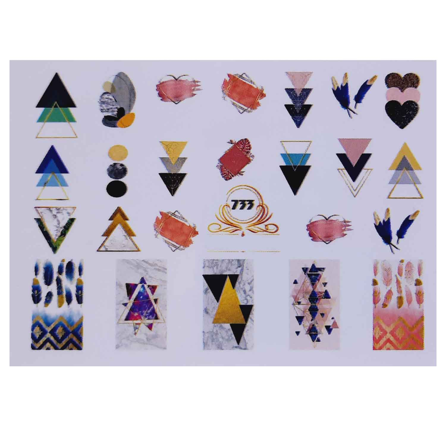 استیکر طراحی ناخن مدل mos