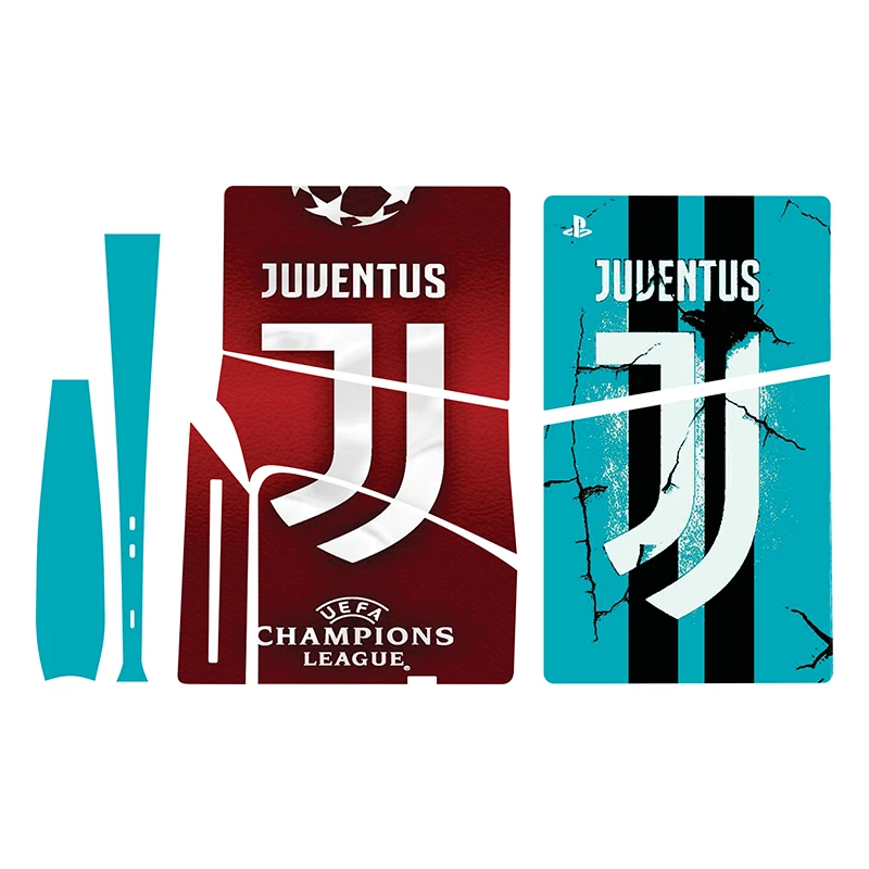  برچسب کنسول بازی پلی استیشن 5 اسلیم مدل Juventus 01  مجموعه 5 عددی 
