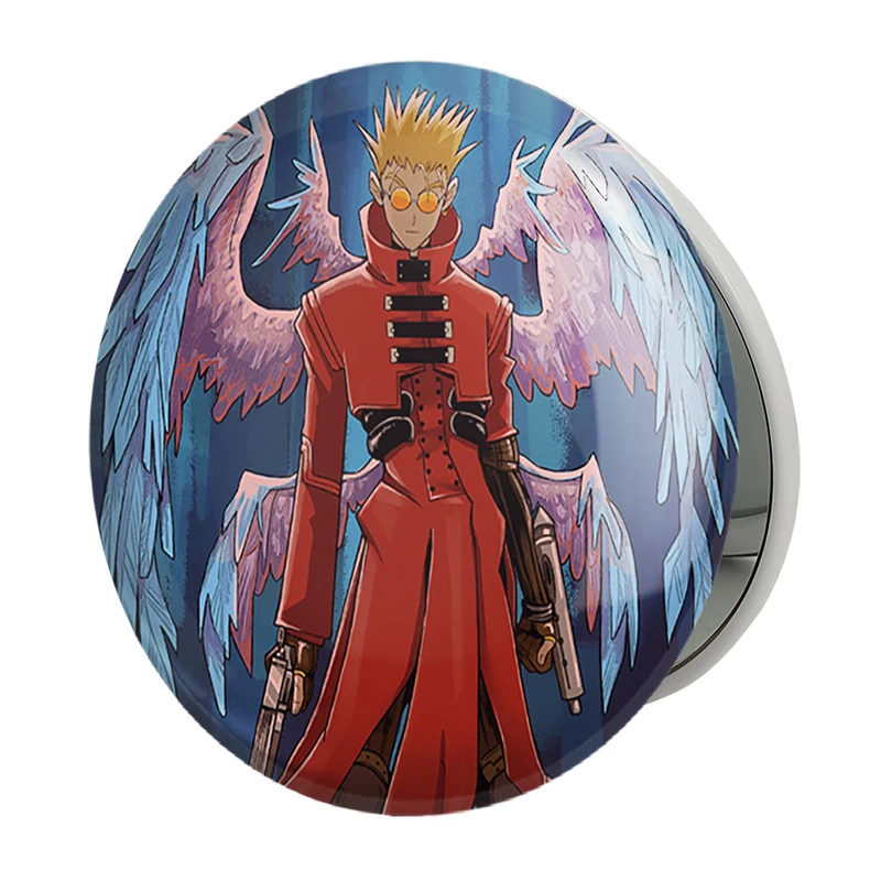 آینه جیبی خندالو طرح وش انیمه تریگان (Trigun) مدل تاشو کد 36238