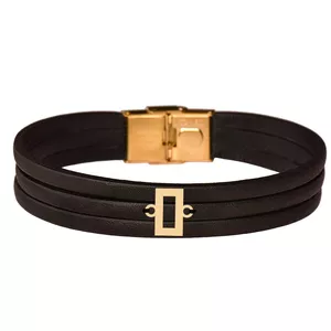 دستبند طلا 18 عیار زنانه الن نار مدل طرح مينيمال ELN101147