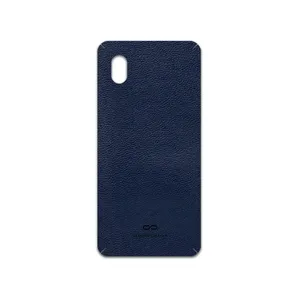 MAHOOT Deep-Blue-Leather Cover Sticker for Samsung Galaxy A01 Core